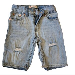 Levis Light Blue Boy's Denim Shorts